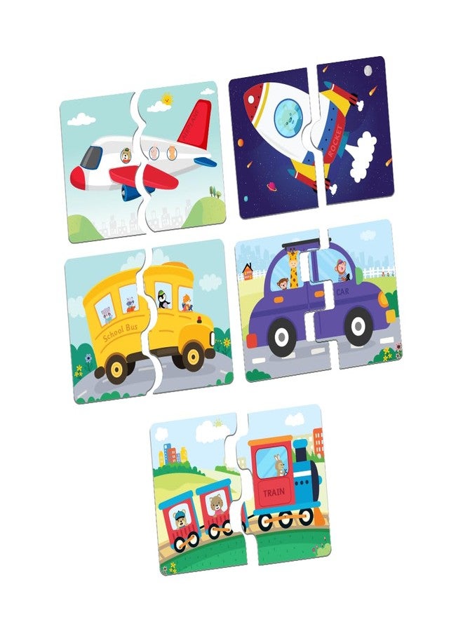 GiniMini Transport Puzzle for Kids 2 3 4 5 Years | Educational 2 Piece Puzzle for Memory & Motor Skills | Return & Birthday Gifts for Boys & Girls - Image 2